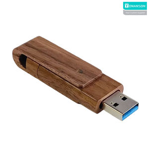 Wooden Swivel Type C USB Flash Drive with logo Wholesale OTG USB Pendrive 8GB 16GB <strong>32GB</strong> Free Custom logo Wood USB <strong>Memory</strong> <strong>Stick</strong> - Product Image 3