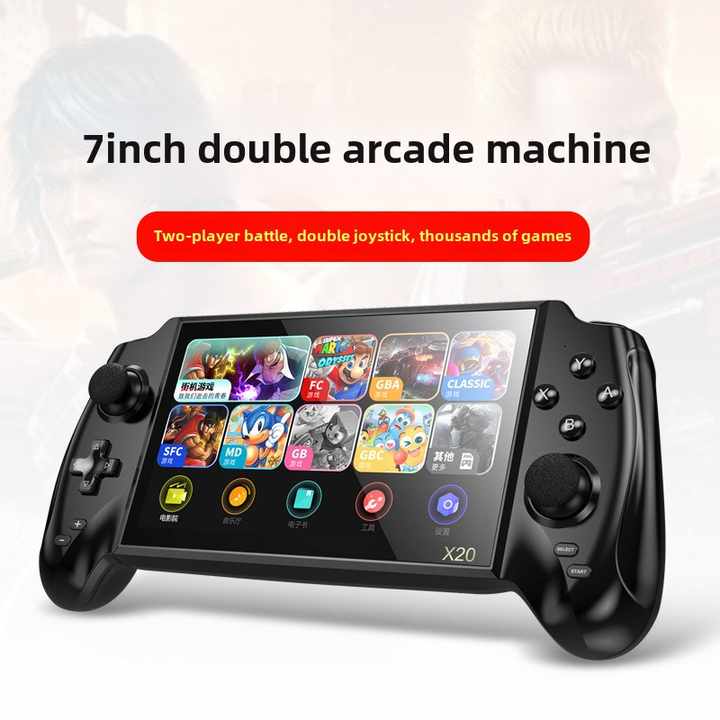 Wi-Fi Enabled 7-Inch IPS Screen PSP Handheld Game Console with Two-Player Arcade & Nostalgic Retro NES GBA Games Foreign Trade