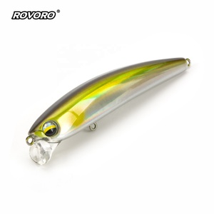 ROVORO 90mm 13g Esca Artificiale Galleggiante Minnow a Labbro Corto per la <span class=keywords><strong>Pesca</strong></span> al Bass, Esca Dura Topwater per Pesci d'Acqua Dolce - Product Image 1
