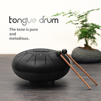 Jinfang 6-12inch 11 Notes Steel Tongue Drum Handpan Tank Drum Professional Percussion Instrument with Carry Bag