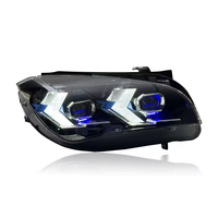 Feux de jour à double couleur SJC pour BMW X1 E84 2010-2015, mise à niveau des feux de jour, projecteur modifié, phare avant jaune/blanc