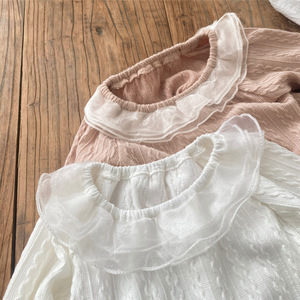 Grazioso Body Primaverile per Bambine con Colletto a Volant e Maniche Lunghe per 6-24 <span class=keywords><strong>Mesi</strong></span> - Product Image 5