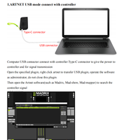 Wifi USB LED DMX Controlador de iluminación de escenario PD65W Tipo C Dimmers AN104 Luces de escenario
