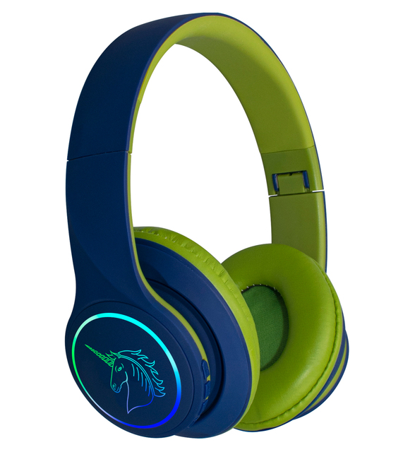 Wireless Headphones Over Ear with Deep Bass, LED Light up Wireless Headphones Foldable Stereo Headphones V5.0 Built in Mic