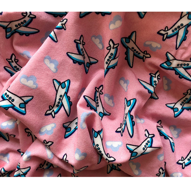 Print Oeko Elasticity Organic Cotton Bamboo Fabric Textile