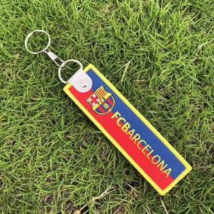 Llavero Colgante de Tela Tejida con Texto Impreso de Equipos de Fútbol: Barça, <span class=keywords><strong>Manchester</strong></span> United, Liverpool, Bayern, Juventus (Múltiples Diseños) - Product Image 3
