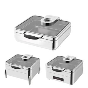 For Sunnex Luxury 5.5L <b>Food</b> <b>Warmer</b> High Quality SS304 Chafing Dish for Hotels Restaurants Catering - Product Image 4
