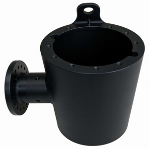 Cilindro Vertical de Alta Precisión SS316L Mecanizado por CNC para Cámara de Vacío con Ojo de Elevación y Brida Lateral - Product Image 5