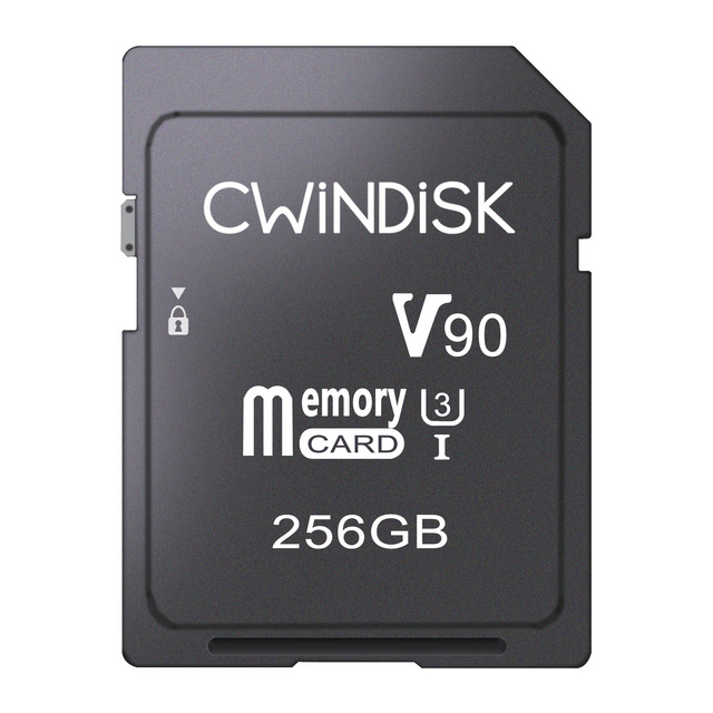 Fast Speed V90 512GB Plastic SD Card for UAV GPS Black Box
