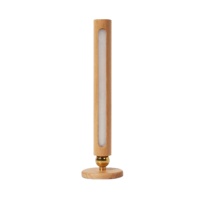 Lampe murale en bois en gros, orientable à 360°, magnétique, rechargeable par USB, tactile, à intensité variable, lampe de lecture LED, style nordique, logo personnalisé OEM