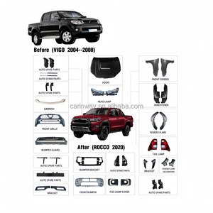Nuevo Kit de carrocería de <span class=keywords><strong>Vigo</strong></span> 2004-2008 actualización a 2020 Rocco Kit de carrocería parachoques delantero lámpara de cabeza rejilla de elevación facial para Hilux <span class=keywords><strong>Vigo</strong></span> - Product Image 6