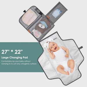 Station de change pliable et détachable, grand tapis de change imperméable pour bébé, matelas de change portable pour nouveau-né, tapis de change de voyage - Product Image 3