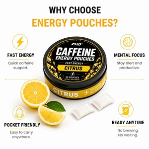 Bolsitas de Energía con Cafeína y Sabor Cítrico Picante con Guaraná |   Bolsitas Orales Sin Nicotina para la Concentración |   Muestras de Suplementos de Marca Privada - Product Image 2