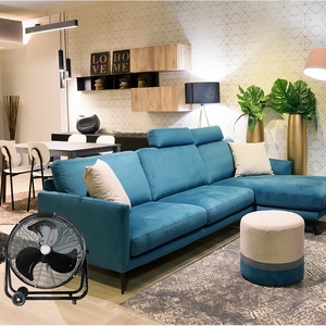 Ventilador industrial de 180W, 3 velocidades, 64x75x41 cm, color negro, orientación ajustable, ideal para ventilación en espacios. - Product Image 2