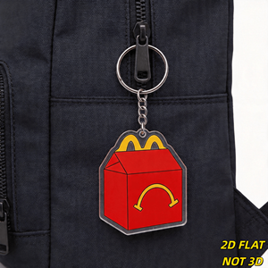 Llavero acrílico de Happy Meal, amuleto divertido y novedoso, ligero, pequeño - Product Image 4