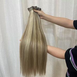 Ghrehair 100% 人类生发超级双拉伸处女发纬纱天然和最高品质越南束批发 - Product Image 1