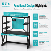 Banc de travail multifonctionnel mobile Rf4 Rt02d pour techniciens, table de démonstration pour la réparation et l'enseignement en direct des applications électroniques