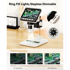 Mini Microscopio de moneda de 4,3 ", microscopio <span class=keywords><strong>Digital</strong></span> LCD 1000X, lupa de moneda USB de 1080P para monedas de error con 8 luces LED ajustables - Product Image 5