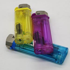 تسليم سريع مصباح يدوي ولاعة ليد متعددة الوظائف قابلة لإعادة الملء عجلة ولاعة حجرية للتدخين ولاعة السيجار الصوان - Product Image 4