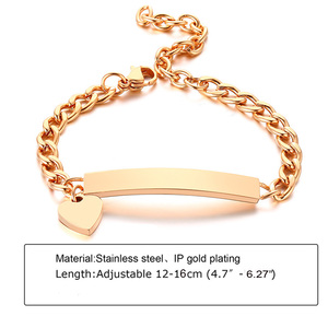 Personnalisé Sans Ternir En Acier Inoxydable Bébé Nom Bracelets Personnalisé <span class=keywords><strong>Gourmette</strong></span> Chaîne Lien Avec Couronne Charme Filles Garçon Bracelet Cadeau - Product Image 5