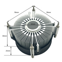 Refroidisseurs de CPU S35-90BB de 90mm avec dissipateur thermique en aluminium compatibles avec les processeurs LGA1700 ou LGA115X