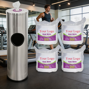 Lingettes humides jetables pour adultes, idéales pour la salle de sport, le fitness, la randonnée, l'<span class=keywords><strong>incontinence</strong></span> et le nettoyage, 1200 unités, sans rinçage - Product Image 1