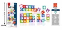 Blocs d'alphabet magnétiques 40 pièces avec boîte, jouet éducatif STEM pour enfants, blocs de construction, lettres d'orthographe, nombres à compter