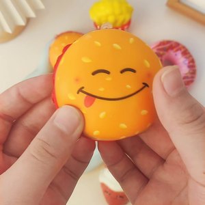 CHENXI Custom PU Foam <b>Squeeze</b> Toys Simulation Hamburger Bread Slow-Rebound Stress Relief Fidget Toys Stress <b>Ball</b> - Product Image 6