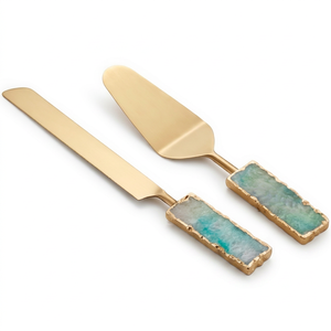 Designer Resin Handle Cake Server Elegant Stainless Steel Cake Lifter For Wedding Birthday Party And Kitchen Serving - Product Image 1