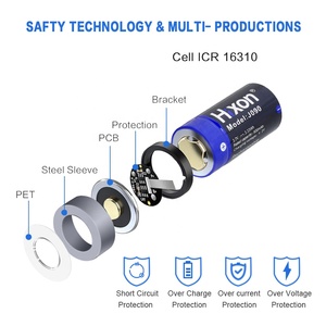 Hixon sạc RCR123A <span class=keywords><strong>lithium</strong></span> 3.7V 900mAh <span class=keywords><strong>16340</strong></span> Pin cho máy ảnh 8 cái Pin với bộ sạc - Product Image 3