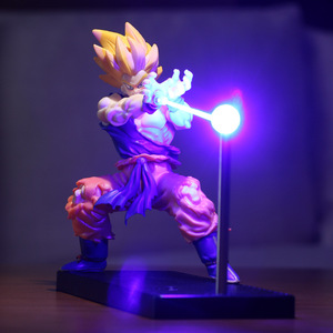 Lámpara Nocturna Magnética Giratoria con Ondas de Choque de <span class=keywords><strong>Goku</strong></span> Estilo Qigong de Dragon Ball, Luz Ambiental Periférica - Product Image 3