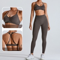 Nouveau soutien-gorge de sport sans couture pour femme, respirant, avec dos croisé, idéal pour le yoga, la gym et le fitness, débardeur court d'entraînement