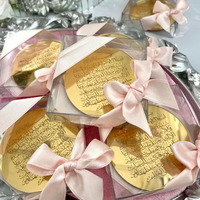 Aimant de réfrigérateur en acrylique Ayatul Kursi Coran, imprimé en 1 couleur, pour Ramadan Moubarak, cadeau islamique musulman pour l'Aïd, mariage, baby shower, invités