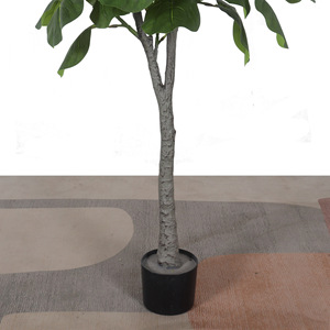 ต้นไม้ปลอมสีเขียวติดพื้นสำหรับห้องนั่งเล่นในบ้าน - Product Image 3