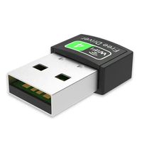 Clé Wi-Fi USB Carte Réseau 150 Mbps, Sans Pilote, pour PC de Bureau, Taux de Transmission 600 Mbps, Puce Realtek, Adaptateur Sans Fil pour Ordinateur Portable