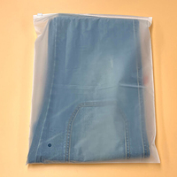 Sacs à fermeture éclair en plastique biodégradable mat/givré, sacs à vêtements à fermeture éclair pour t-shirts et maillots de bain avec Logo