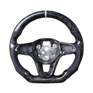 Volant en fibre de carbone forgé sur mesure, cuir, pour VW <span class=keywords><strong>Golf</strong></span> <span class=keywords><strong>GTI</strong></span> R MK7 MK8 <span class=keywords><strong>Golf</strong></span> <span class=keywords><strong>gti</strong></span>, amélioration de l'intérieur - Product Image 3