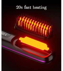 El peine de pelo liso de calentamiento rápido se calienta en 30 segundos, lo que permite un peinado rápido al salir en una emergencia - Product Image 5