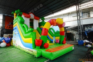 LilyToys Structure de jeu et toboggan gonflable sur le thème du <span class=keywords><strong>jardin</strong></span> pour fête en plein air et aire de jeux pour enfants - Product Image 5