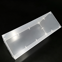 Vitrine d'exposition en acrylique dépoli sur mesure, service OEM/ODM direct usine, boîte de rangement en plastique transparent pour le commerce de détail haut de gamme