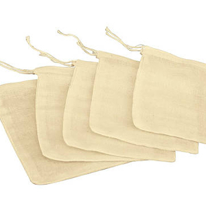 ถุงมัสลินผ้าฝ้ายออร์แกนิคขนาดเล็ก 100 ชิ้น ขนาด 3x4 นิ้ว สีธรรมชาติ สำหรับใส่ชา - Product Image 1