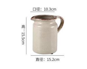 Gray Small <strong>Vase</strong> Ceramic B&amp;B Inn Art <strong>Vase</strong> Ornaments <strong>Personalised</strong> Ceramic Jug <strong>Vase</strong> Mum Valentine Flower Jug - Product Image 5