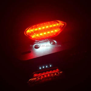 Lente della motocicletta luci LED integrato freno di coda di arresto di funzionamento lampadina per moto coda indicatore di direzione di coda - Product Image 6