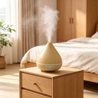 Diffuseur d'arômes électrique pour la maison, humidificateur d'air ultrasonique, lampe de nuit LED 7 couleurs, atomisation automatique en cycle, diffuseur d'arômes