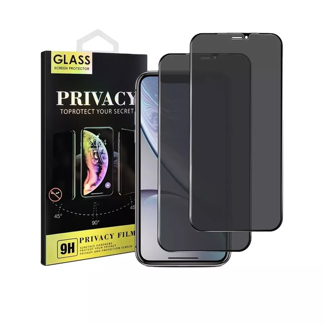 New 30 Degree Anti-Peep Tempered Glass Film 2.5D Full Cover Anti-Spy Privacy Screen Protector for Iphone 15 14 13 12 11 Pro Max