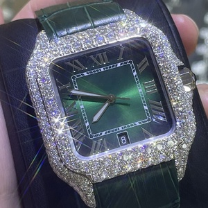 All'ingrosso <span class=keywords><strong>orologi</strong></span> Hip Hop personalizzati con diamanti Hip Hop/Lab Diamond/Moissanite orologio stile Rapper Hip Hop gioielli orologio - Product Image 2