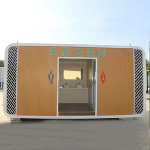 Cấu trúc thép chống bão nhiệt đới nhà vệ sinh di động cho khu nghỉ mát ven biển khách sạn đảo cơ sở kết cấu thép - Product Image 3