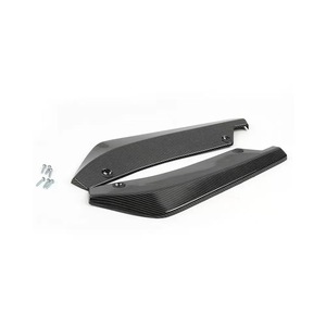 Carbon Fiber Rear Bumper <b>Corner</b> <b>Protectors</b> Black With Screws For Car Retrofit Upgrade - Product Image 4