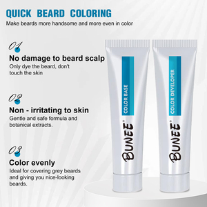 Direct Sales Long-Lasting Men's Fashion Semi-Permanent <strong>Beard</strong> Dye Cream Black <strong>Henna</strong> Tint for <strong>Beard</strong> Care - Product Image 2