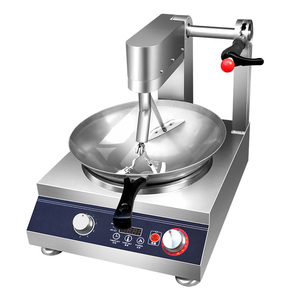 Machine à <span class=keywords><strong>wok</strong></span> vapeur intelligente à brûleur unique 5000W, friteuse à agitation automatique pour restaurant et usage domestique, cuisson vapeur de qualité commerciale - Product Image 6